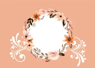 Frame Flowers Decorate Stickdatei – Herzen & Liebe