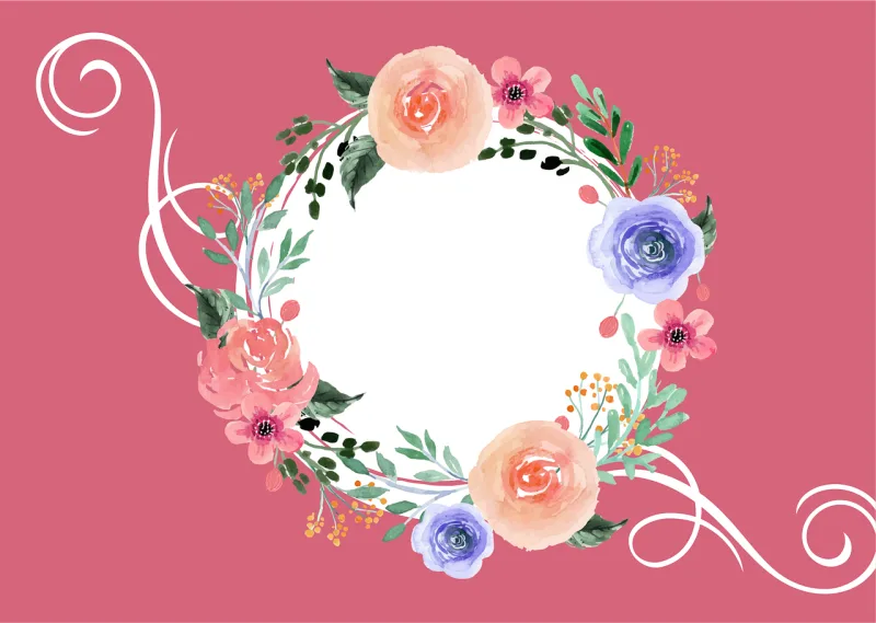 Flowers Floral background Flower wallpaper Stickdatei – Herzen & Liebe
