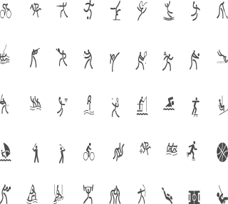 Sports Fitness activities Exercise Stickdatei