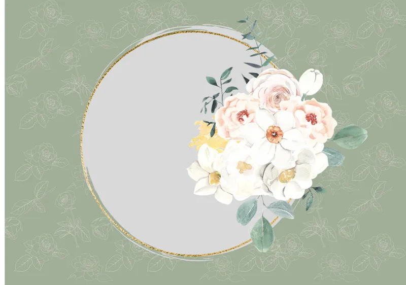 Wedding frames Beautiful wallpaper Floral frame Stickdatei – Herzen & Liebe