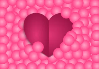Pink Greeting card Romantic Stickdatei