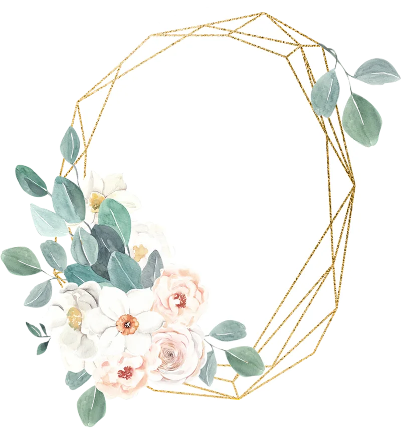 Greetting card Floral frame Decorative frame Stickdatei – Herzen & Liebe