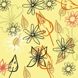 Flowers Pattern Flower wallpaper Stickdatei