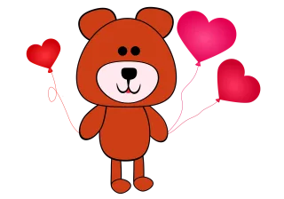 Teddy bear Alegre Happy Stickdatei