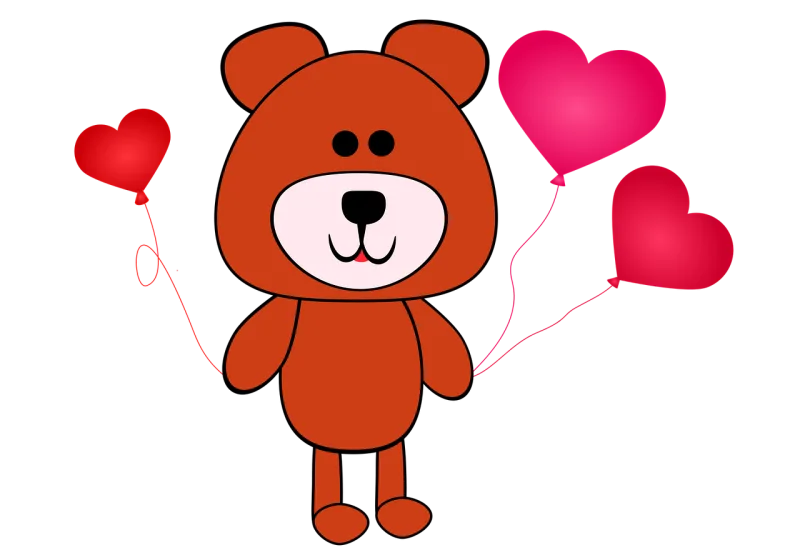 Teddy bear Alegre Happy Stickdatei – Kinder