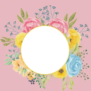 Frame Boundary Flowers Stickdatei – Herzen & Liebe
