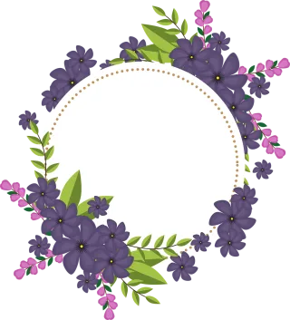 Flowers Wreath Flower background Stickdatei