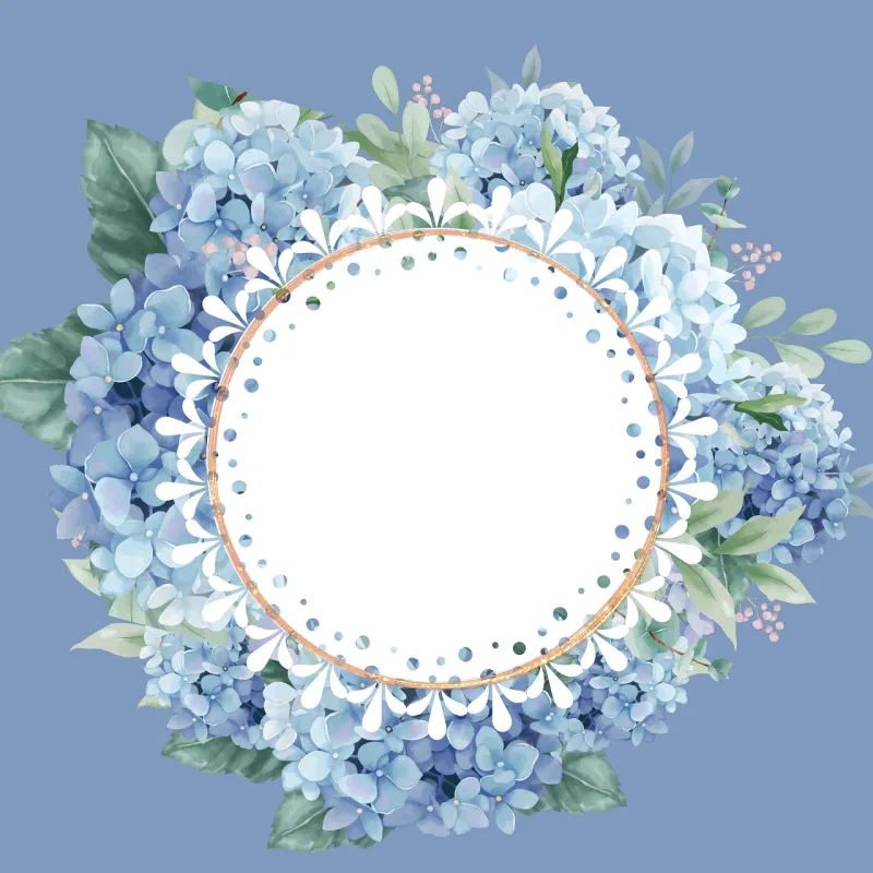 Flowers Wreath Frame Stickdatei – Weihnachten