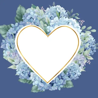 Flowers Wreath Frame Stickdatei