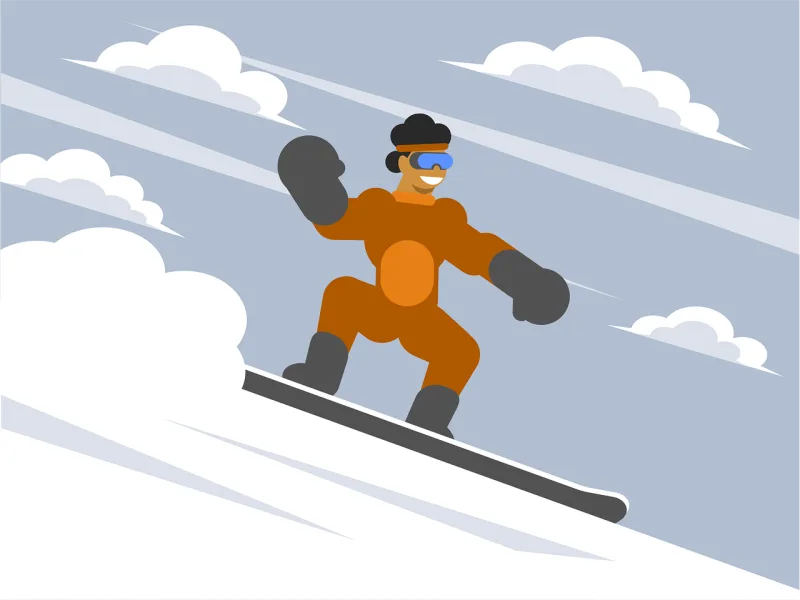 Ski Winter Adventure Stickdatei – Sport