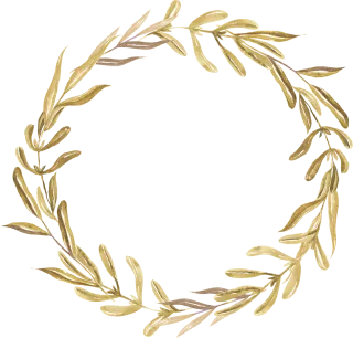 Leaves Wreath Frame Stickdatei