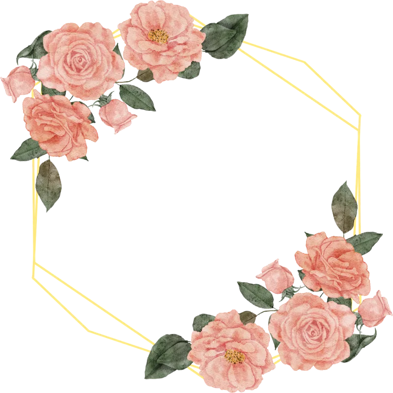Flowers Wreath Flower background Stickdatei – Blumen