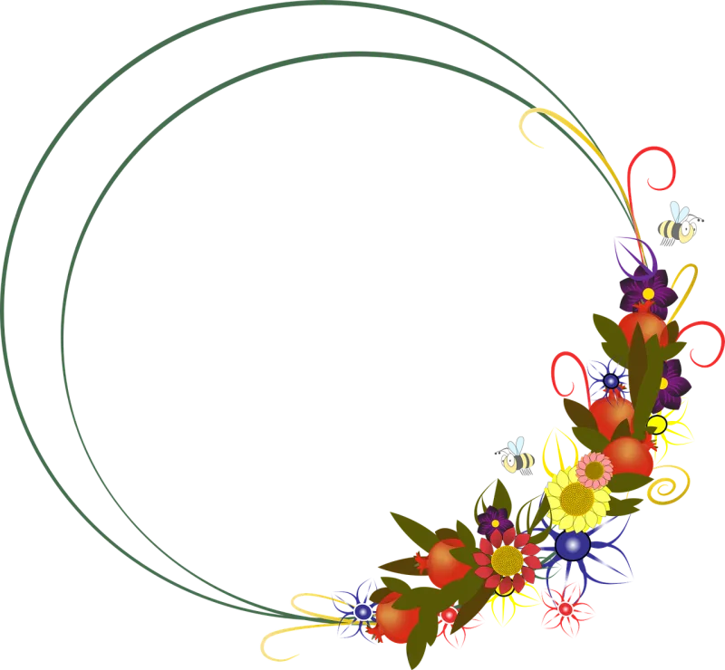 Frame Flowers Beautiful flowers Stickdatei – Blumen