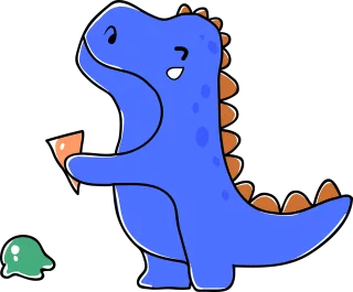 Dinosaur Ice cream Cartoon Stickdatei