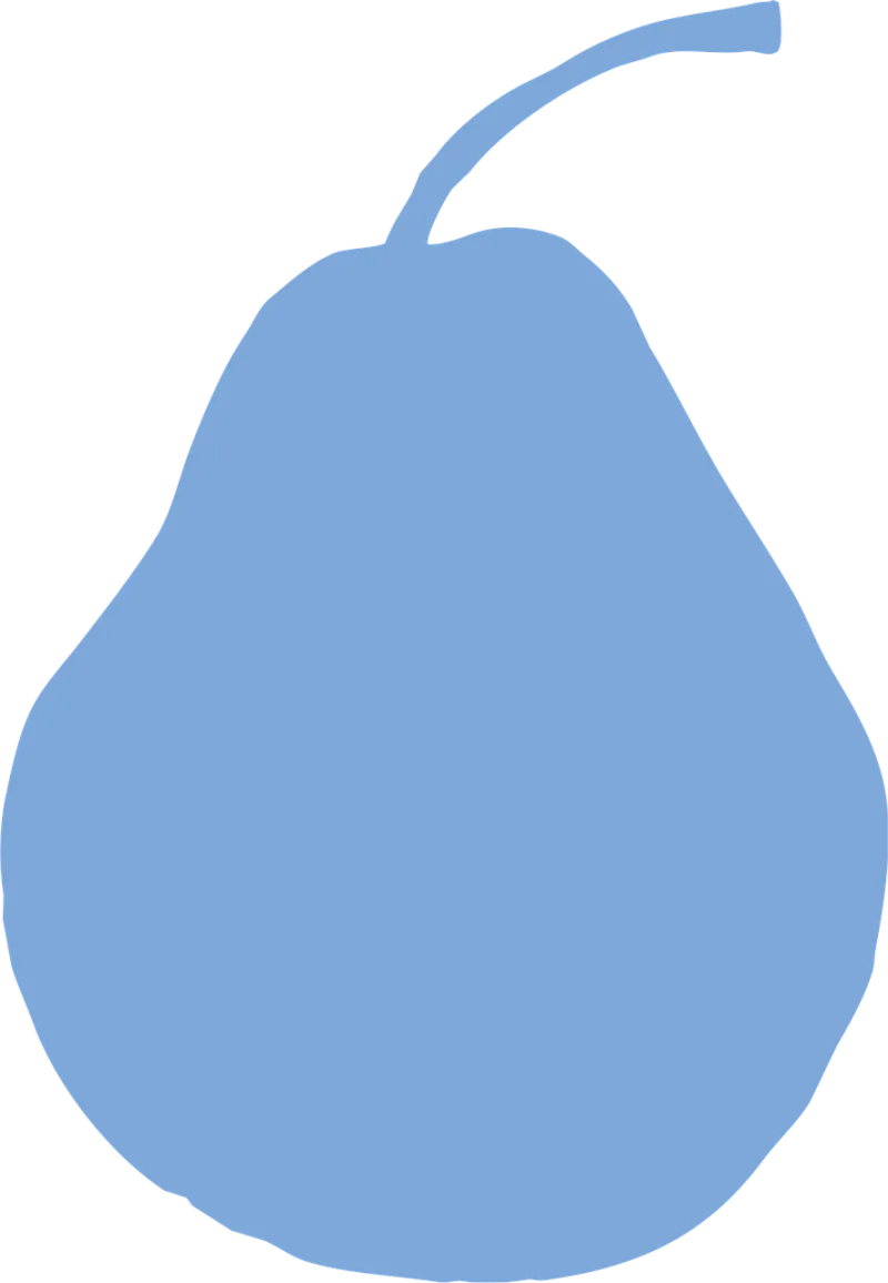 Pear Fruit Cutout Stickdatei – Essen & Trinken