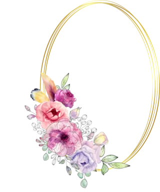 Flowers Frame Decorate Stickdatei – Blumen