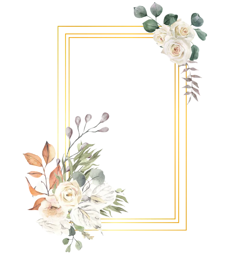 Flowers Flower background Frame Stickdatei – Blumen