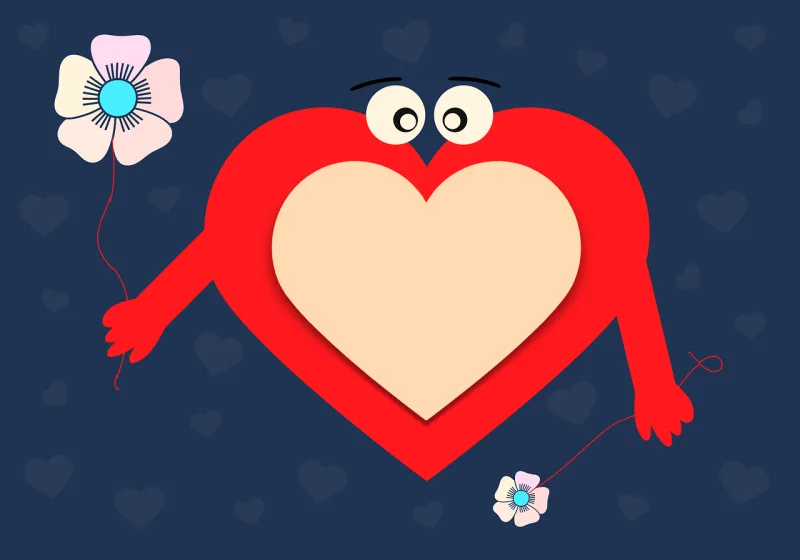 Heart Card Spend Stickdatei – Herzen & Liebe