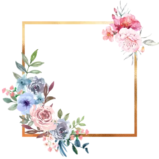 Flowers Frame Floral frame Stickdatei