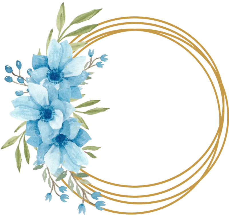 Frame Flowers Floral frame Stickdatei – Blumen