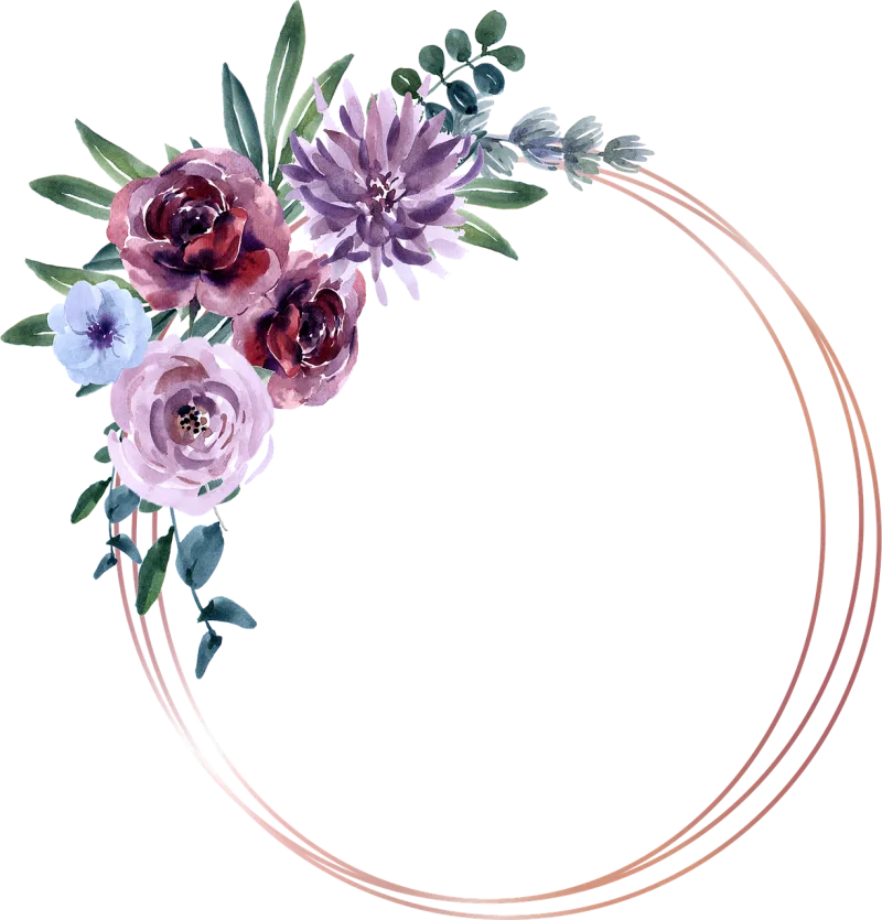Rose Floral frame Decorate Stickdatei – Blumen