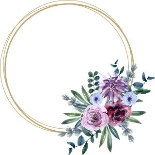 Frame Decorate Copy space Stickdatei – Blumen