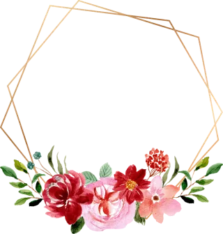 Frame Decorate Beautiful flowers Stickdatei