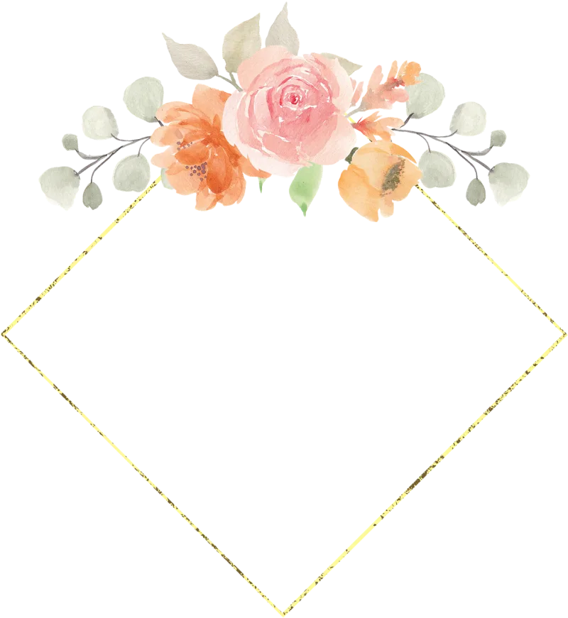 Frame Decorate Copy space Stickdatei – Blumen