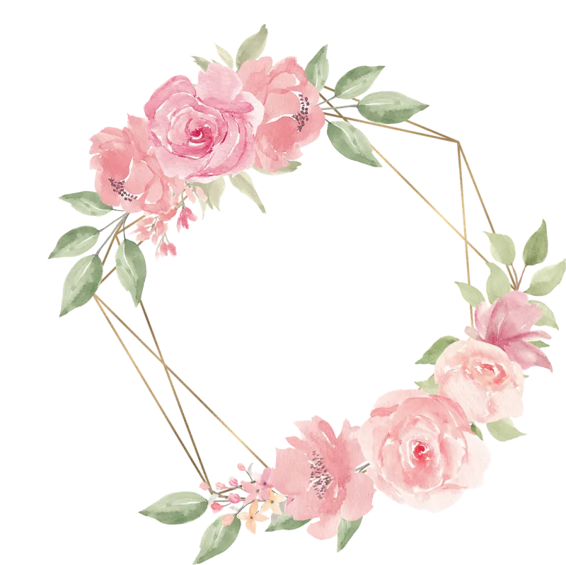 Frame Copy space Design Stickdatei – Blumen