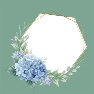 Frame Copy space Design Stickdatei – Blumen