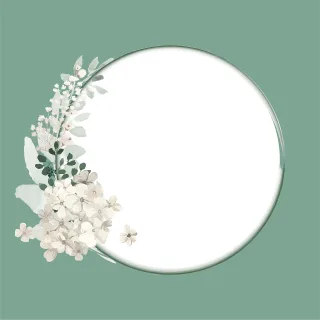 Frame Floral background Copy space Stickdatei
