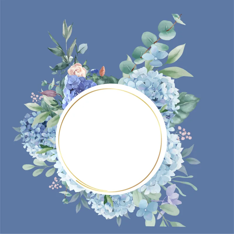 Frame Floral frame Copy space Stickdatei – Blumen