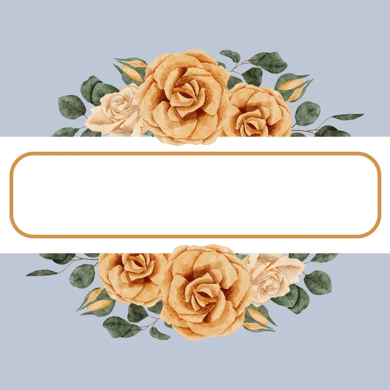 Frame Copy space Flowers Stickdatei – Blumen