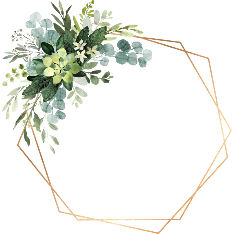Frame Flower background Floral background Stickdatei – Herzen & Liebe