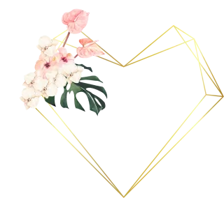 Frame Copy space Flowers Stickdatei – Herzen & Liebe