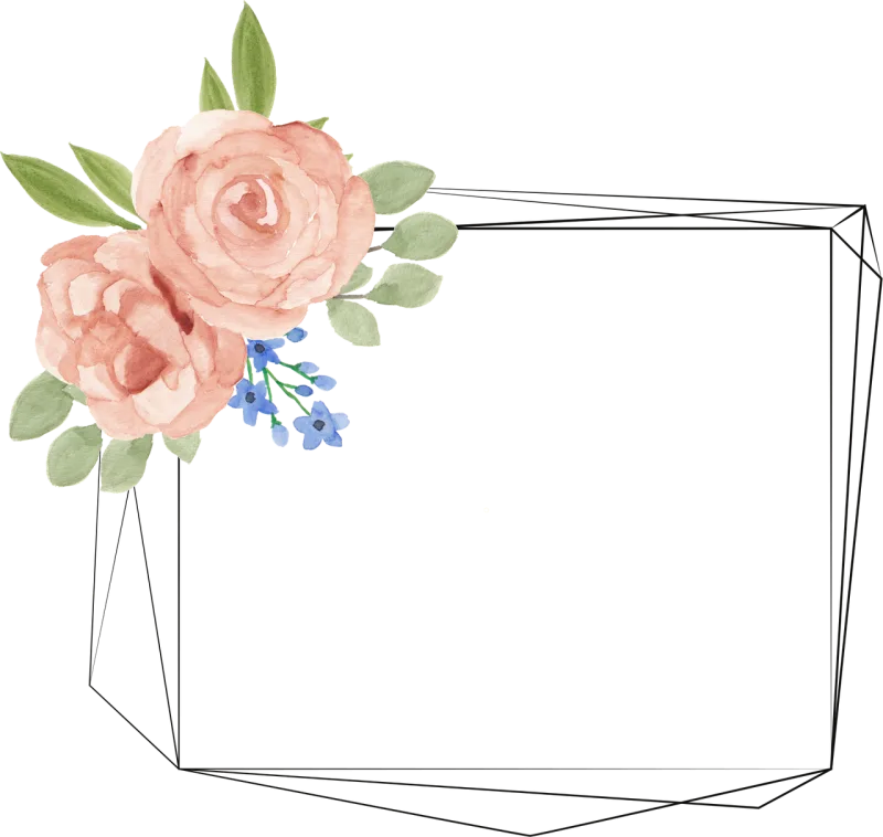Frame Flowers Design Stickdatei – Herzen & Liebe