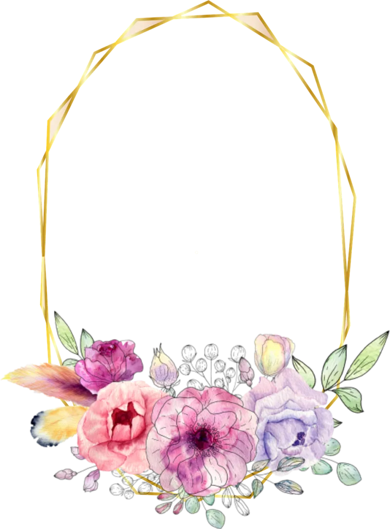 Flowers Frame Beautiful wallpaper Stickdatei – Blumen