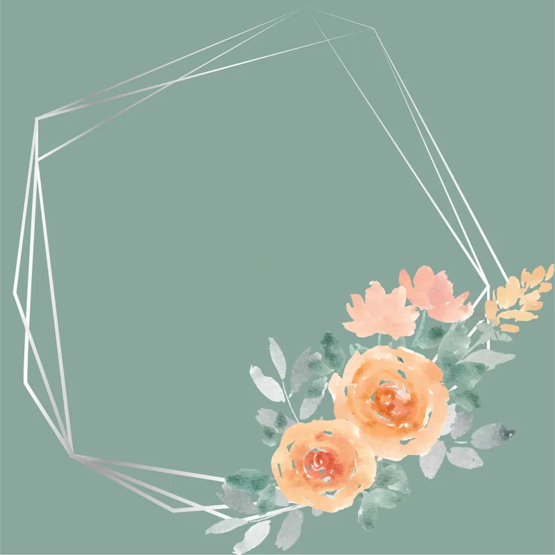 Flowers Frame Background Stickdatei – Blumen