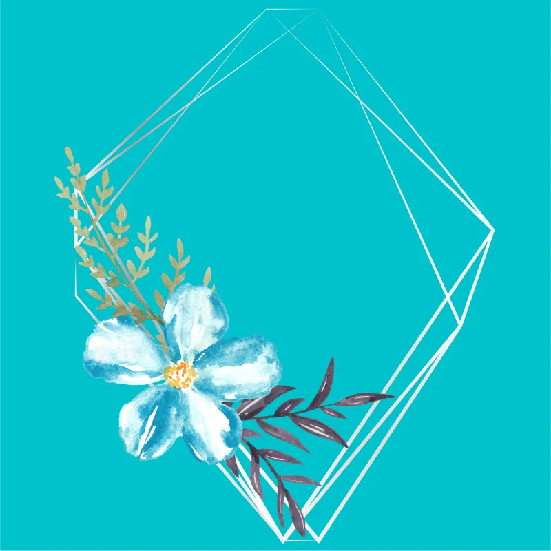 Flower Frame Background Stickdatei – Blumen