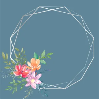 Flowers Frame Background Stickdatei