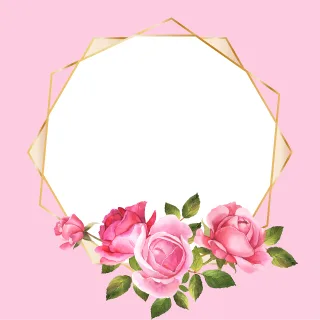 Frame Flowers Beautiful wallpaper Stickdatei
