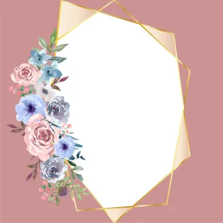 Frame Flowers Flower background Stickdatei