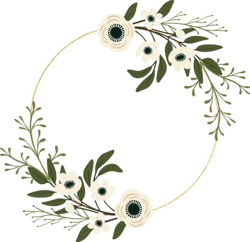 Frame Flowers Copy space Stickdatei – Blumen