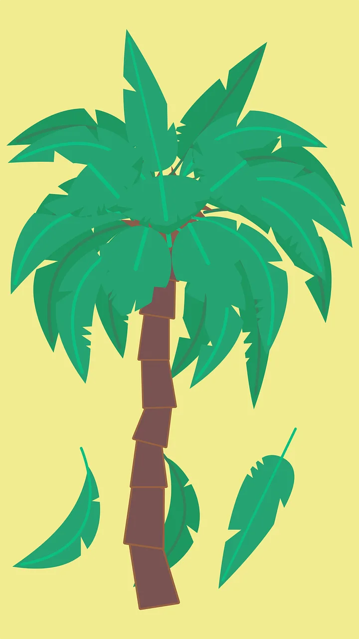 Coconut tree Palm tree Nature Stickdatei – Natur
