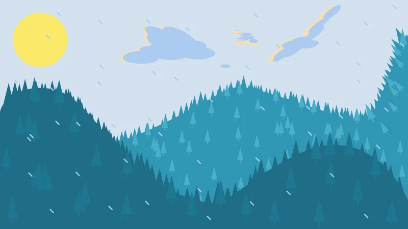 Mountains Nature Forest Stickdatei – Natur