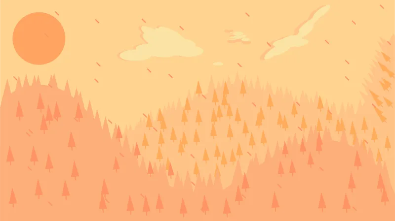 Mountains Sunset Raining Stickdatei – Natur