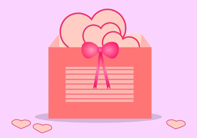 Gift Surprise Package Stickdatei – Herzen & Liebe