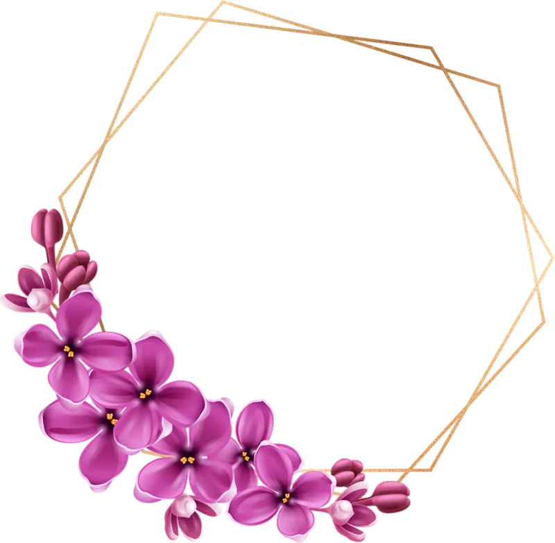 Flowers Frame Floral frame Stickdatei – Blumen