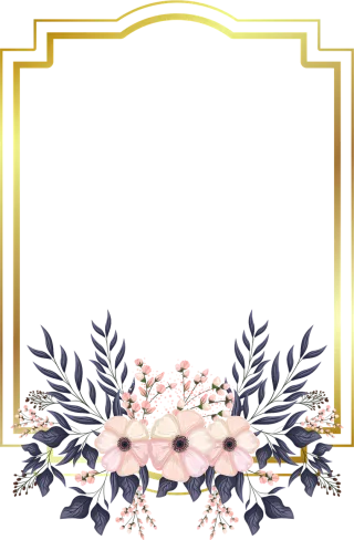 Flowers Frame Floral frame Stickdatei