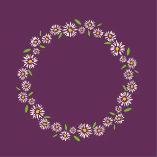 Flowers Wreath Flower background Stickdatei